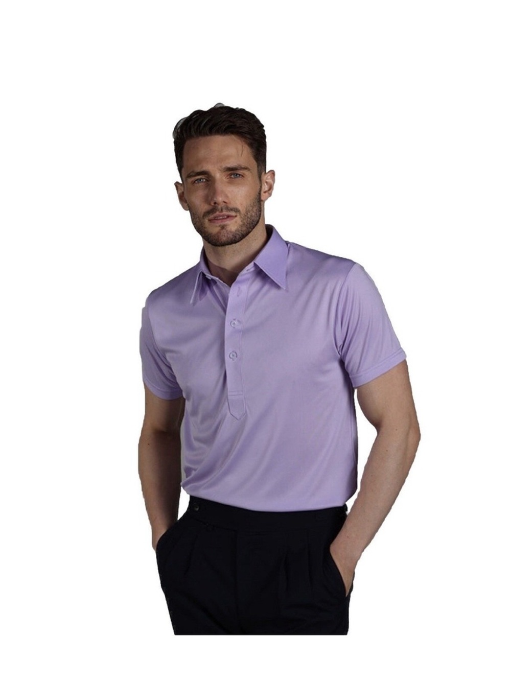 Collars & Co. Men's Lavender Polo Shirt